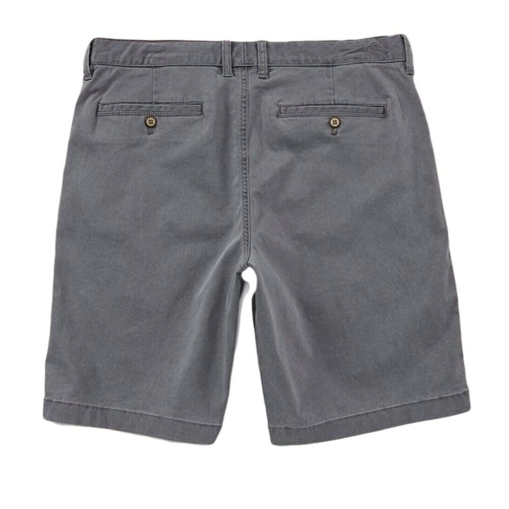 Tommy Bahama Mens Size 30 Fog Grey Stretch 8” inseam Boracay Chino Shorts - Picture 2 of 4